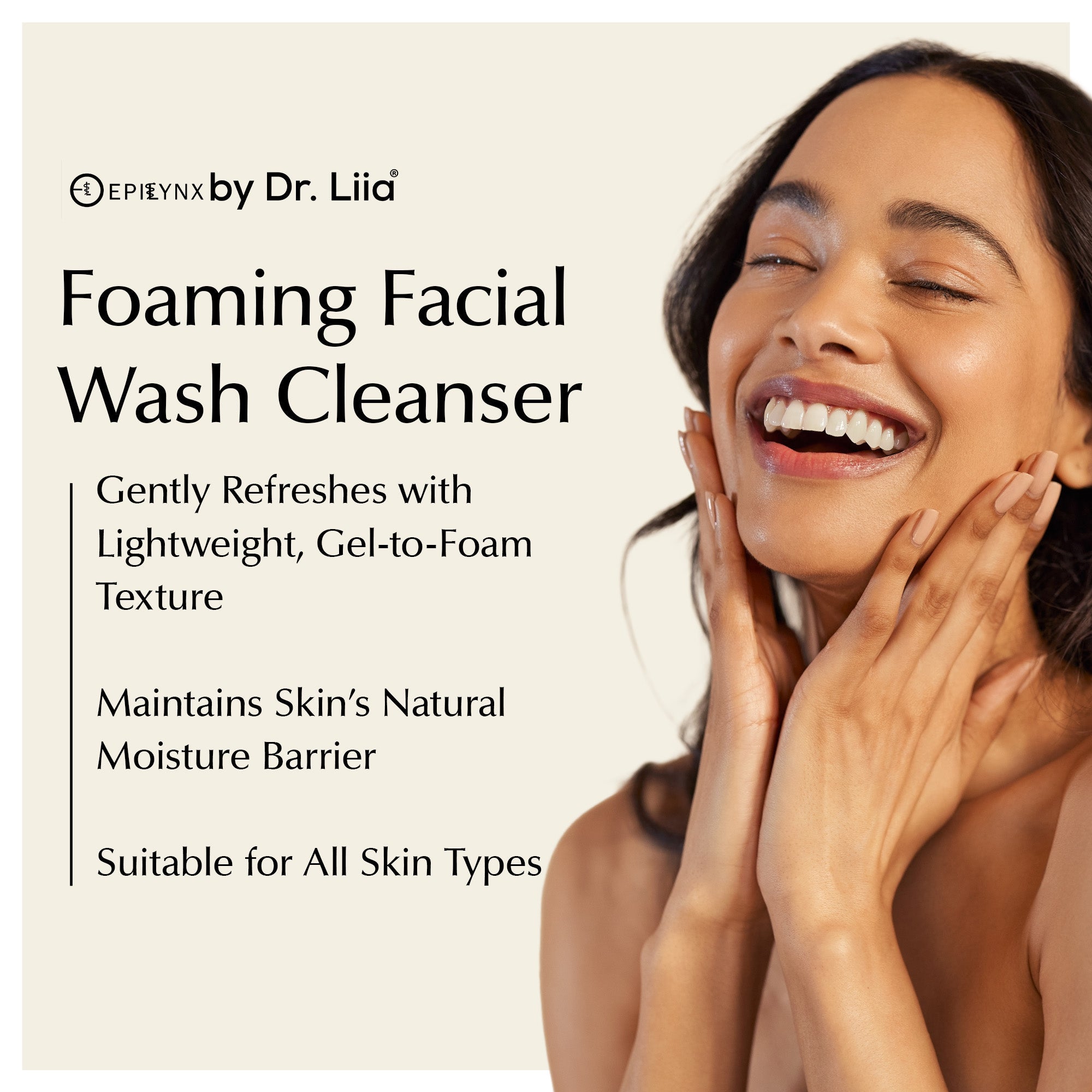 Gentle Foaming Facial Cleanser – Aloe, Apple & Ashwagandha for All Skin Types