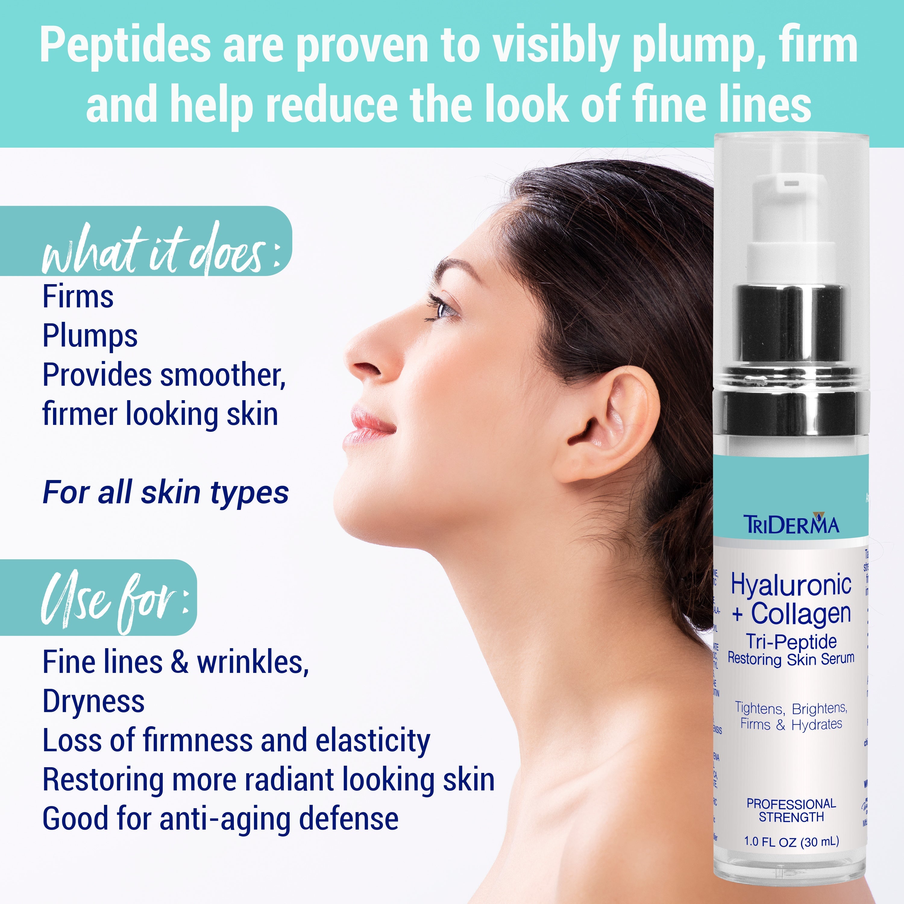 Hyaluronic + Collagen Tripeptide Restoring Skin Serum